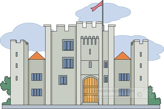european castle front
