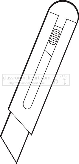 exacto knife black outline clipart