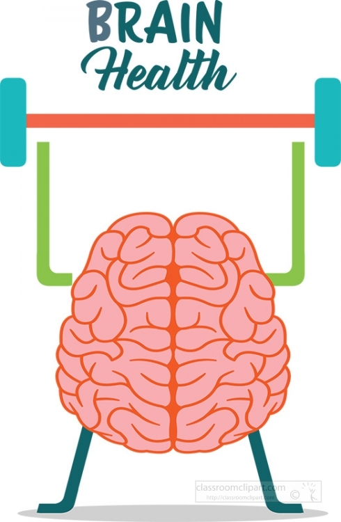 exercise maintain brain health clipart