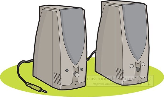 external computer speakers clipart