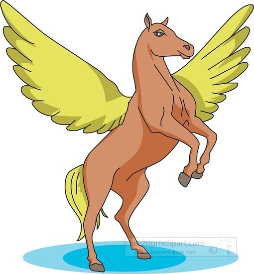Fantasy Horse with Wings Clipart