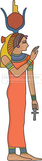 female character from Ancient Egypt clipart.