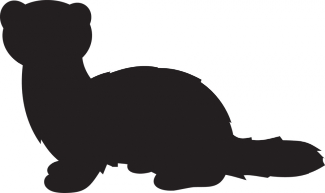 Ferret Silhouette Clipart