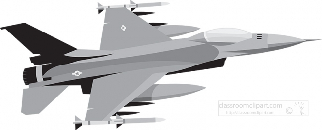fighter jet f 16 transportation gray color