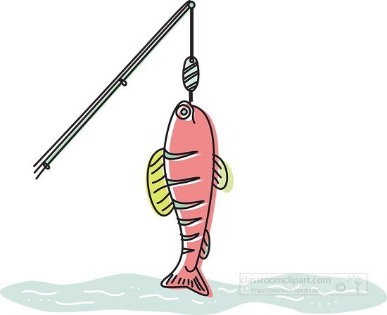 fishing hook with fish