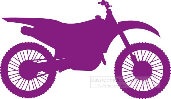 freestyle motocross motorcycle purple line silhouette clipart
