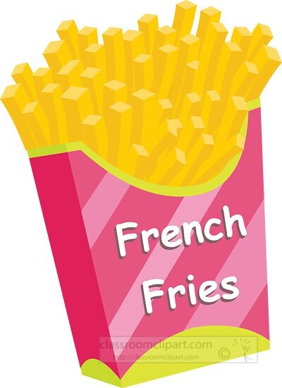 french fries clipart