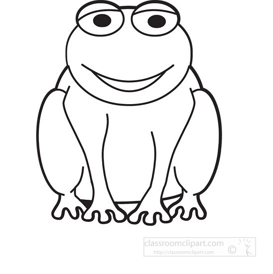 Frog Outline Clipart