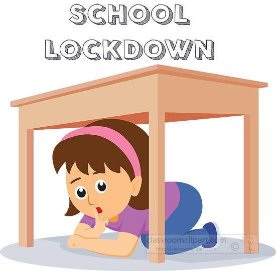 school lockdown clipart