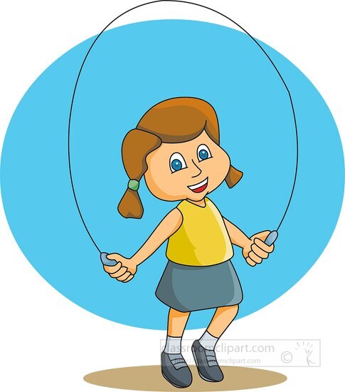 girl playing on jump rope