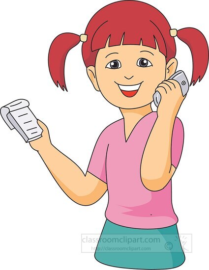 someone talking on the phone clip art