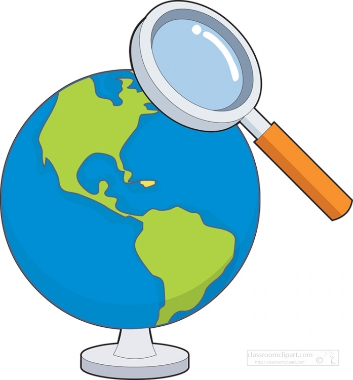 global search with magnifying glass
