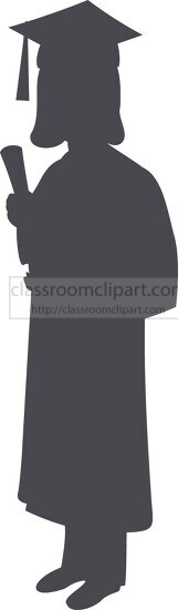 graduate silhouette clipart