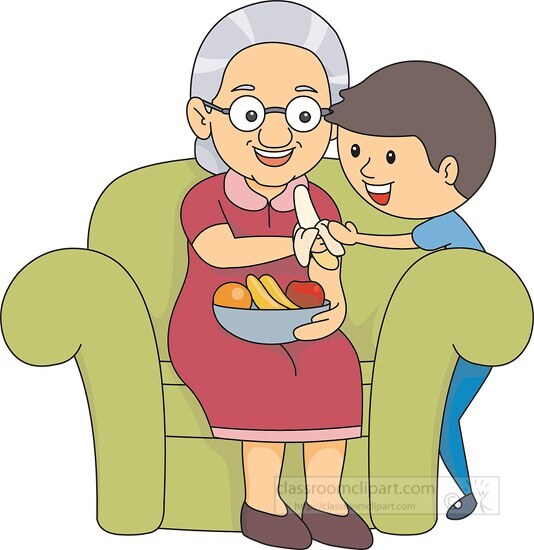 grandmother drawing for kids