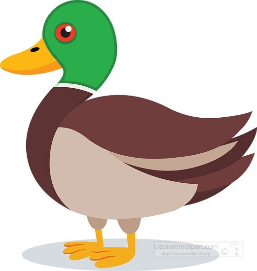 green duck clipart