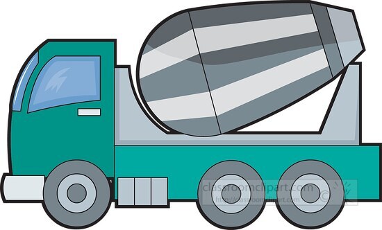 cement mixer truck clip art