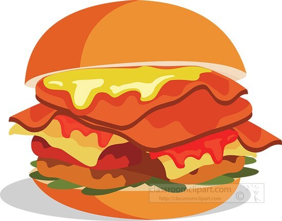 green chile cheese western ham sandwich food clipart