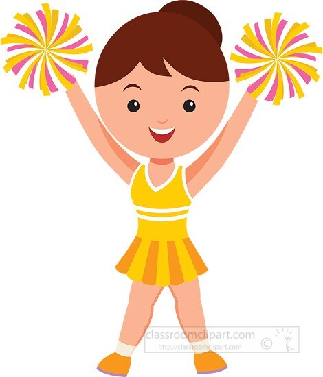 happy-cheerleader-in-yellow-dress-clipart