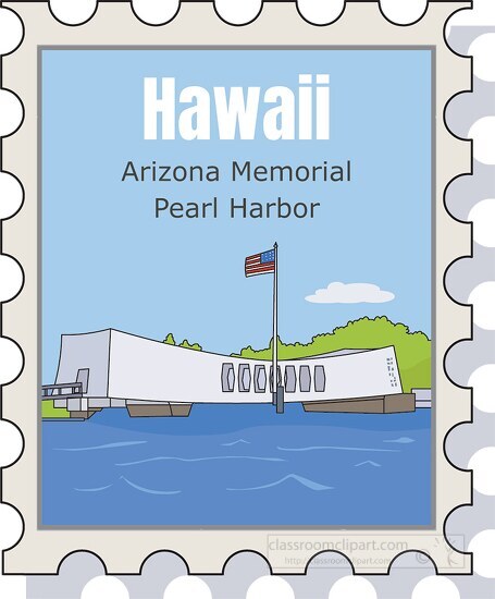 hawaii pearl harbor arizona clipart
