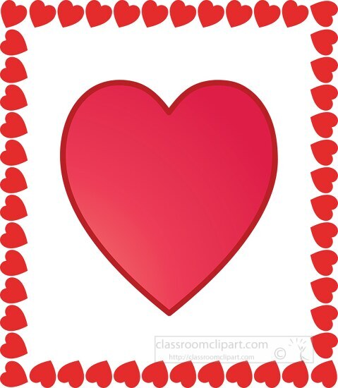 heart in square heart clipart