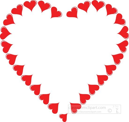 heart shaped border clipart