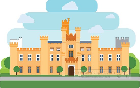 hensol castle in wales clipart