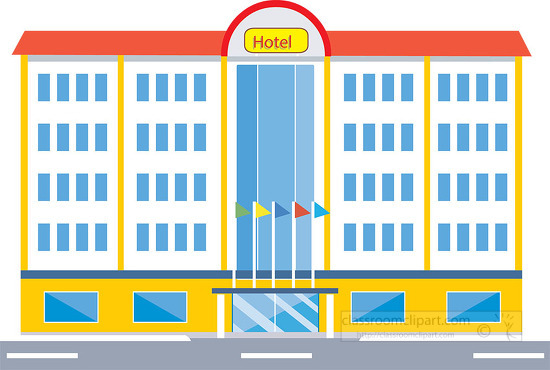 hotel building clipart 128