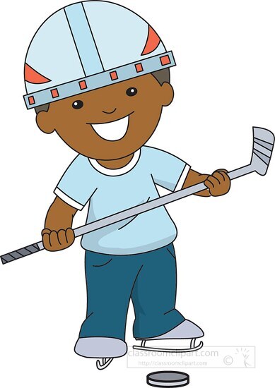 ice hockey player wearing gear holding hockey stick