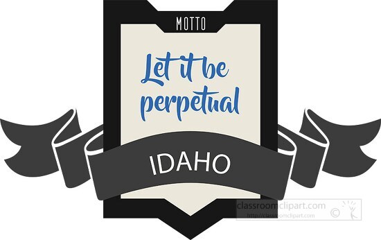 idaho state motto clipart image