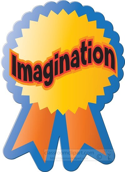 imagination motivational award sticker