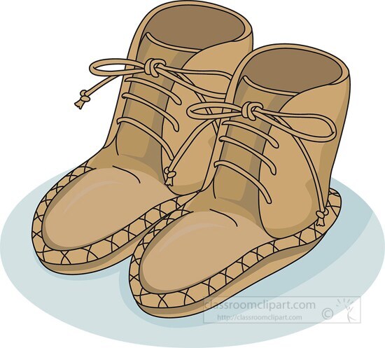 indian moccasins clipart