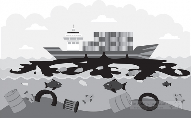 factory pollution clipart black and white
