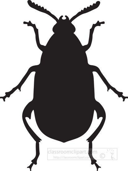 insect beetle silhouette clipart