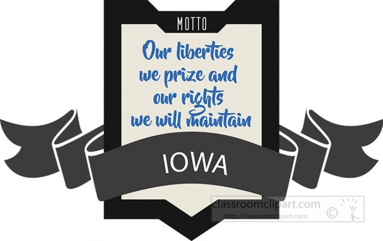 iowa state motto clipart image