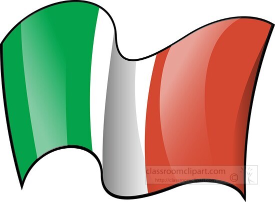 Italy wavy country flag wavy country flag cliparta