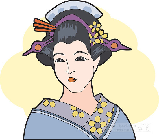 Japanese Giesha Clipart