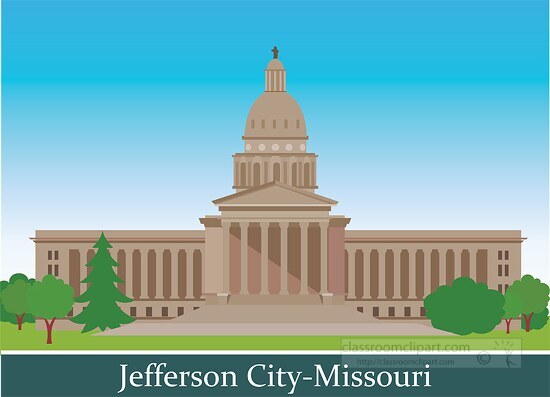 jefferson city missouri state clipart