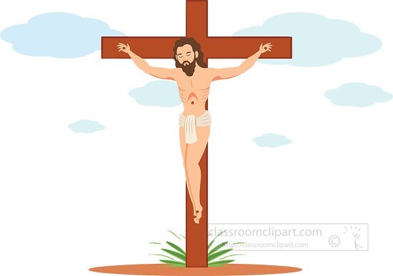 jesus on the cross christian religion clipart
