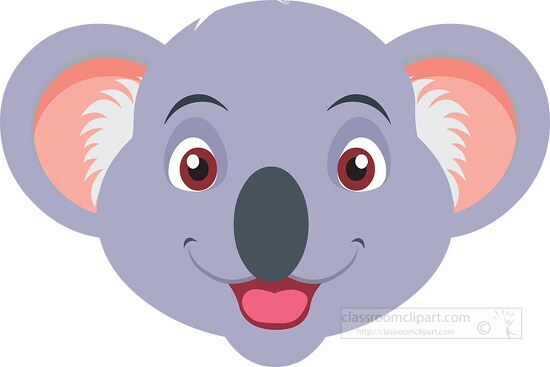 koala face cartoon style