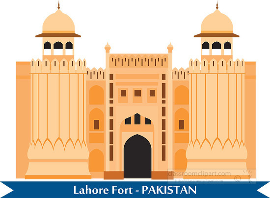 lahore fort pakistan clipart