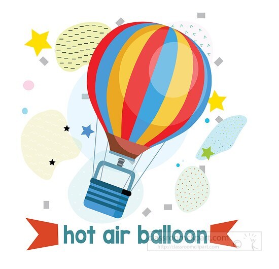 learning to read pictures and word hot air balloon
