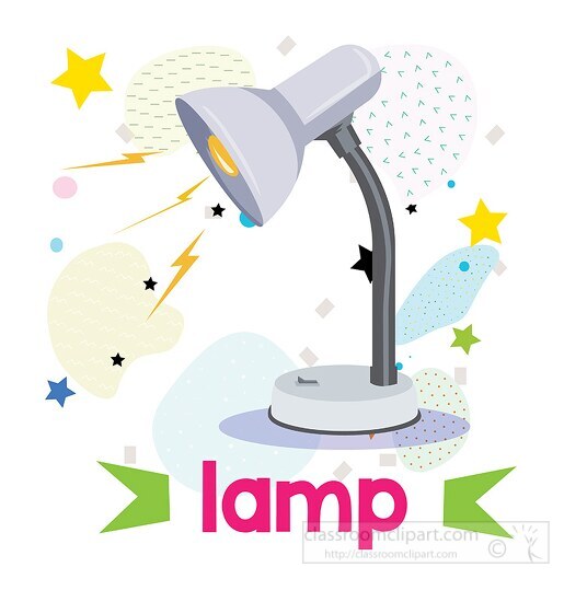 learning to read pictures and word lamp