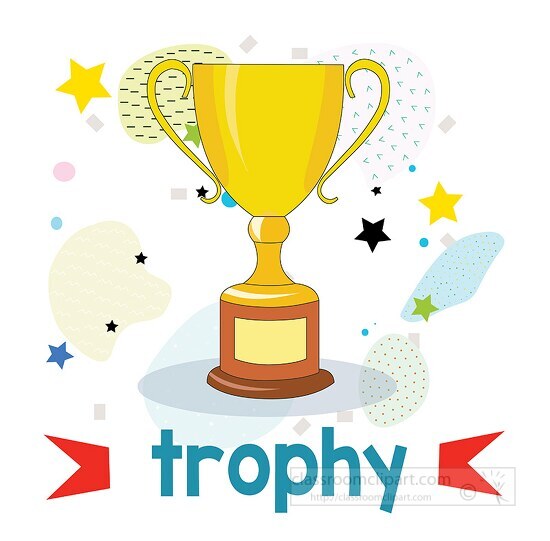 Words And Pictures Clipart learning To Read Pictures And Word Trophy