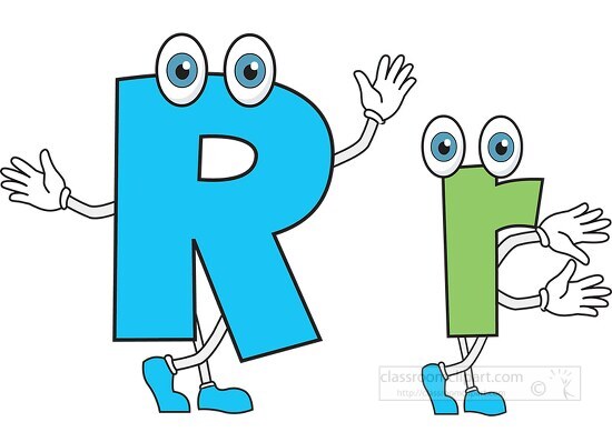 animated alphabet r
