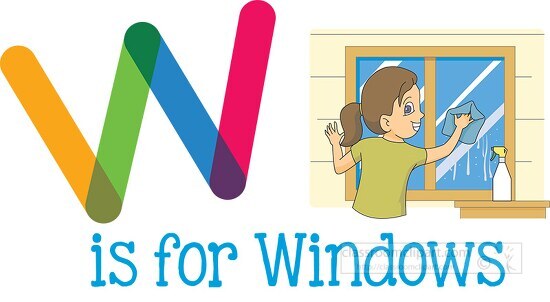 letter w is for windows
