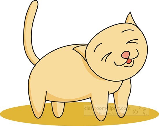 happy cat clip art