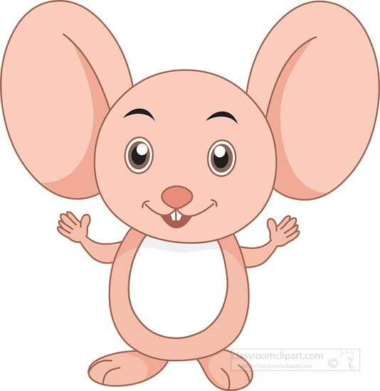 little mouse with huge ears clipart