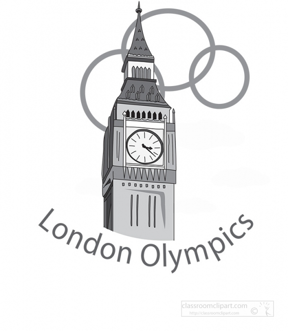 london olympics clipart gray