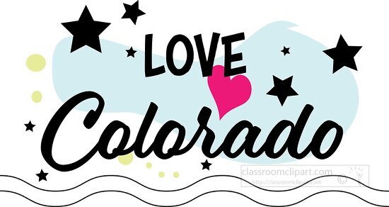 Love Colorado Logo Clipart