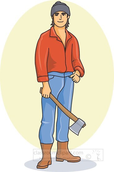 lumberjack with axe
